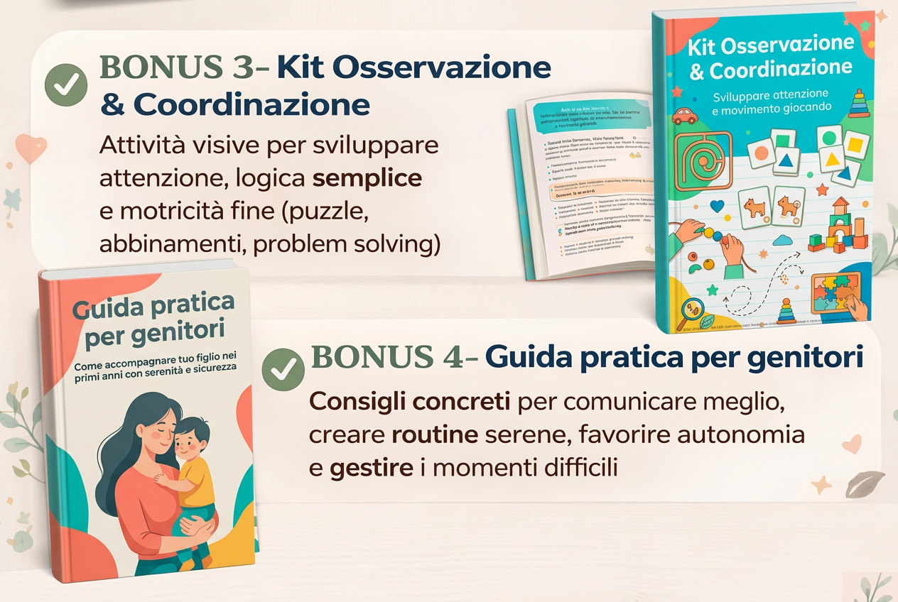 Kit Osservazione e Coordinazione e guida per genitori